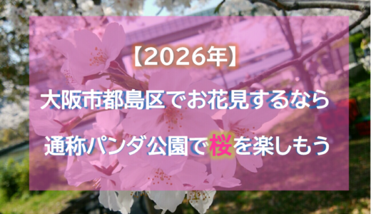 【2026年】大阪市都島区でお花見するなら通称パンダ公園で桜を楽しもう